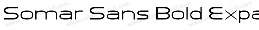 Somar Sans Bold Expanded字体转换